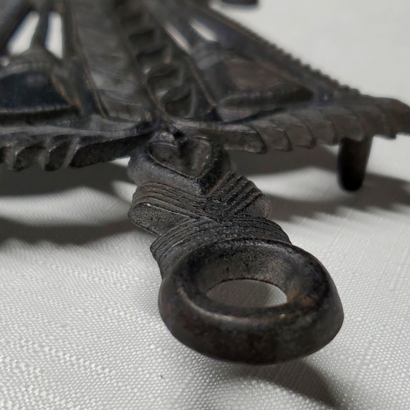 VTG Cast Iron Trivet Dalecraft Black Kitchen Utensil Primitive Old Time Decor - Picture 7 of 15